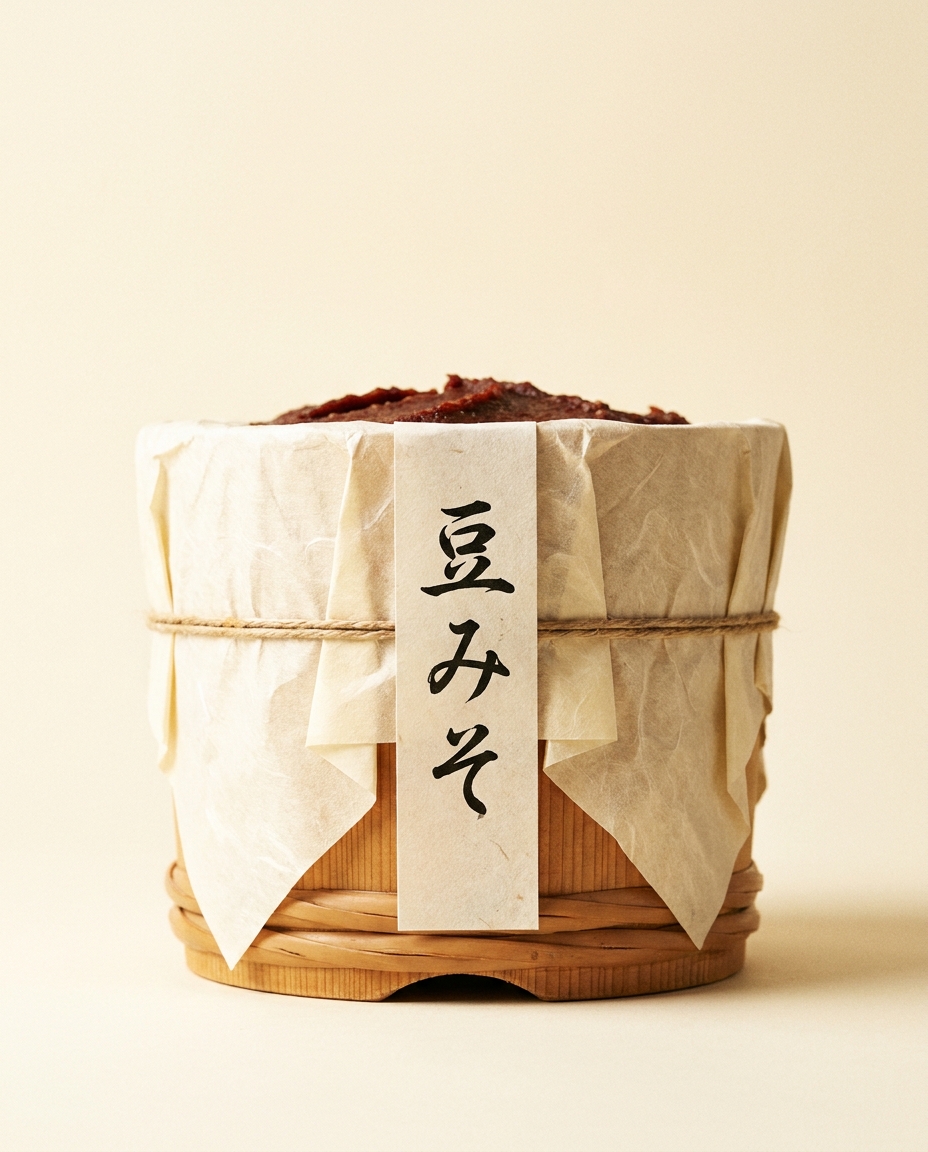 灯穂豆味噌のパッケージ